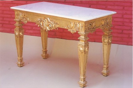 Louis Table with Gold finishing